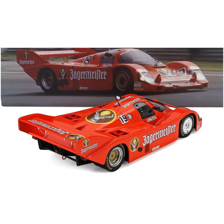 WERK83 PORSCHE 956B JAGERMEISTER TEAM BRUN MOTORSPORT N 19 WINNER 1000km IMOLA 1984 HANS JOACHIM STUCK - STEFAN BELLOF - ORANGE