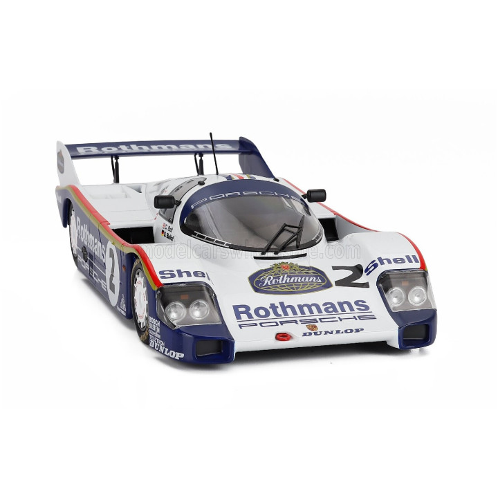 WERK83 PORSCHE 956K N 2 TEAM ROTHMANS WINNER 1000km SANDOWN PARK SPORTSCAR 1984 STEFAN BELLOF - DEREK BELL - WHITE BLUE 1/18