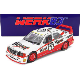 WERK83 MERCEDES BENZ 190E EVO II 2.5 16V N 7 DTM SEASON 1991 KURT THIIM - WHITE RED 1/18