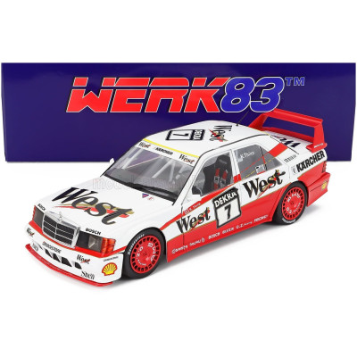 WERK83 MERCEDES BENZ 190E EVO II 2.5 16V N 7 DTM SEASON 1991 KURT THIIM - WHITE RED 1/18
