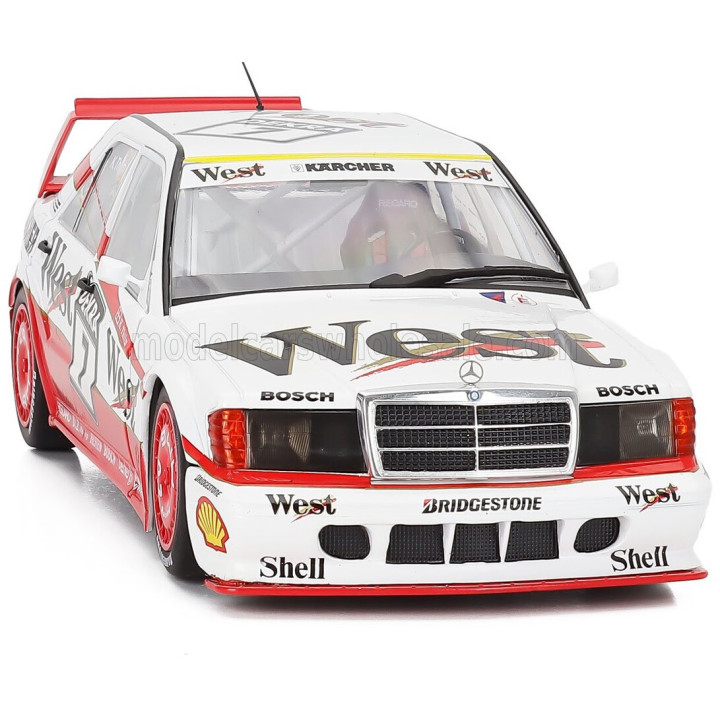 WERK83 MERCEDES BENZ 190E EVO II 2.5 16V N 7 DTM SEASON 1991 KURT THIIM - WHITE RED 1/18