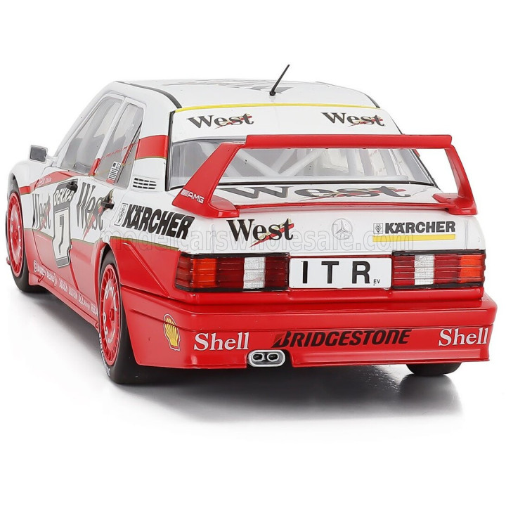 WERK83 MERCEDES BENZ 190E EVO II 2.5 16V N 7 DTM SEASON 1991 KURT THIIM - WHITE RED 1/18
