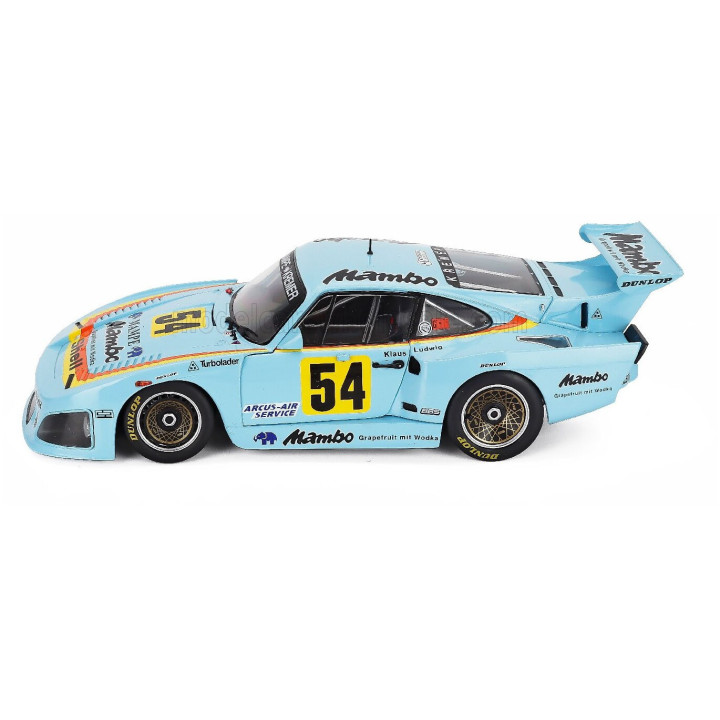 WERK83 PORSCHE 935 K3 TEAM MAMBO N 24 CHAMPION DRM SEASON 1979 KLAUS LUDWIG - LIGHT BLUE 1/18