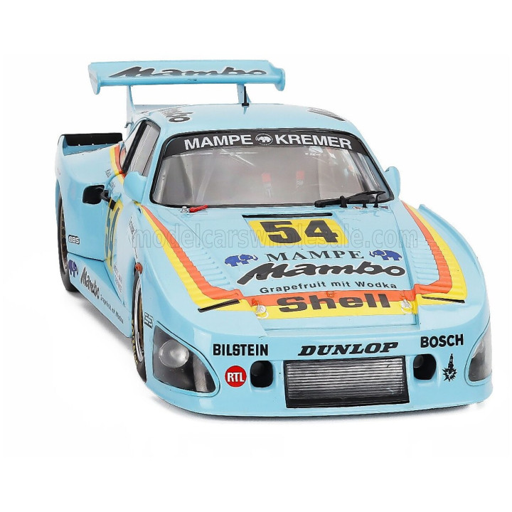 WERK83 PORSCHE 935 K3 TEAM MAMBO N 24 CHAMPION DRM SEASON 1979 KLAUS LUDWIG - LIGHT BLUE 1/18