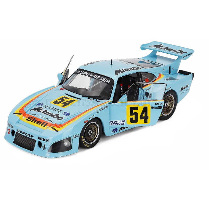 WERK83 PORSCHE 935 K3 TEAM MAMBO N 24 CHAMPION DRM SEASON 1979 KLAUS LUDWIG - LIGHT BLUE 1/18