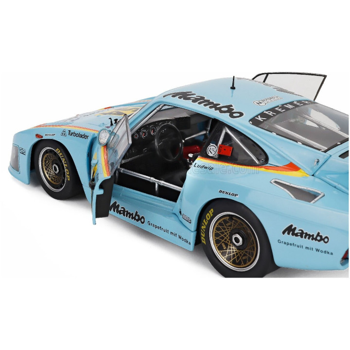 WERK83 PORSCHE 935 K3 TEAM MAMBO N 24 CHAMPION DRM SEASON 1979 KLAUS LUDWIG - LIGHT BLUE 1/18