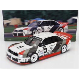 WERK83 AUDI 90 QUATTRO IMSA GTO TEAM AUDI SPORT N 5 2nd LAGUNA IMSA 1989 HURLEY HAYWOOD - WHITE GREY RED 1/18