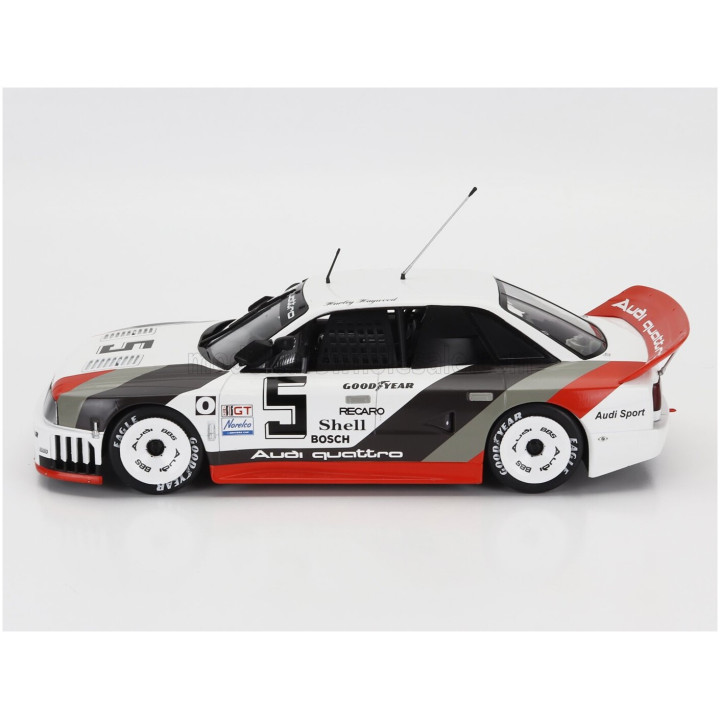 WERK83 AUDI 90 QUATTRO IMSA GTO TEAM AUDI SPORT N 5 2nd LAGUNA IMSA 1989 HURLEY HAYWOOD - WHITE GREY RED 1/18