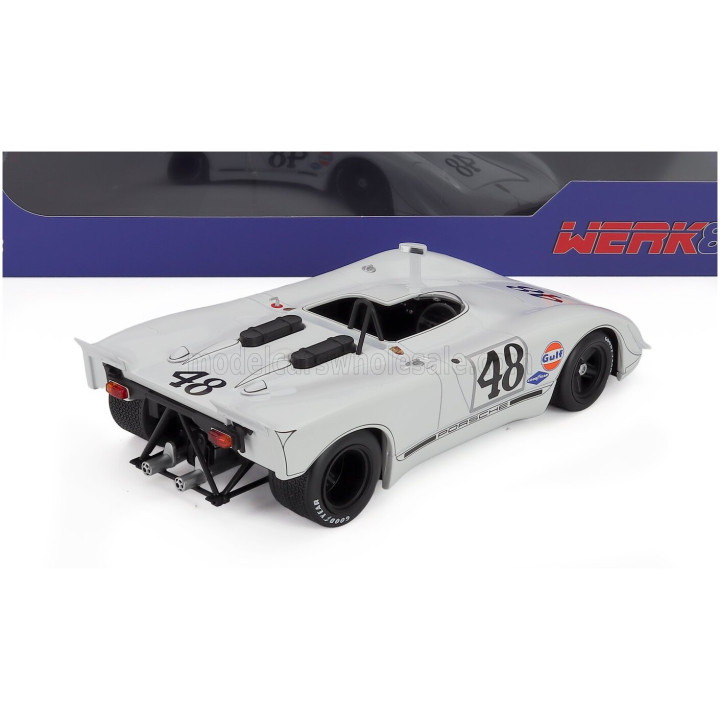 WERK83 PORSCHE 908/2 3.0L TEAM SOLAR PRODUCTION N 48 2nd 12h SEBRING 1970 STEVE McQUEEN - PETER REVSON - WHITE 1/18
