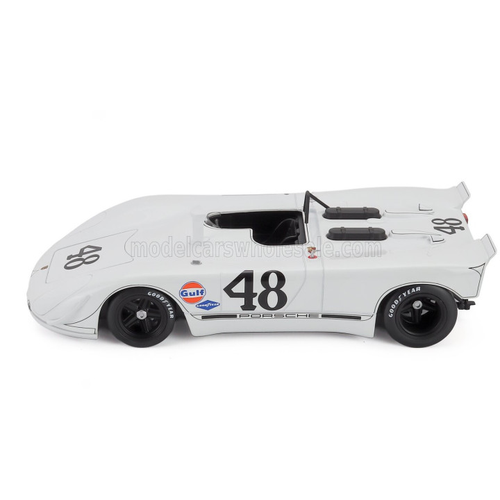 WERK83 PORSCHE 908/2 3.0L TEAM SOLAR PRODUCTION N 48 2nd 12h SEBRING 1970 STEVE McQUEEN - PETER REVSON - WHITE 1/18