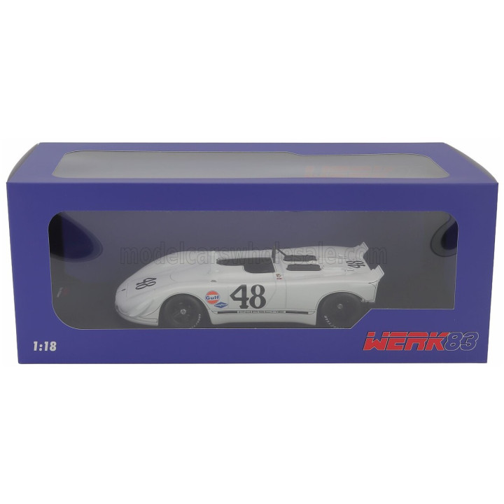 WERK83 PORSCHE 908/2 3.0L TEAM SOLAR PRODUCTION N 48 2nd 12h SEBRING 1970 STEVE McQUEEN - PETER REVSON - WHITE 1/18