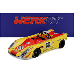 WERK83 PORSCHE 908/02 TEAM HALDI N 60 24h LE MANS 1971 HANS DIETER WEIGEL - CLAUDE HALDI - YELLOW RED 1/18