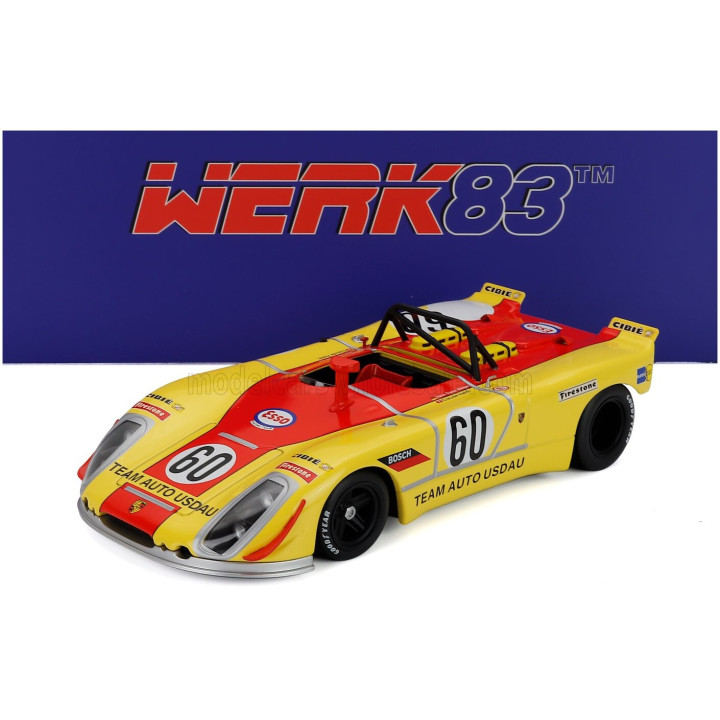 WERK83 PORSCHE 908/02 TEAM HALDI N 60 24h LE MANS 1971 HANS DIETER WEIGEL - CLAUDE HALDI - YELLOW RED 1/18