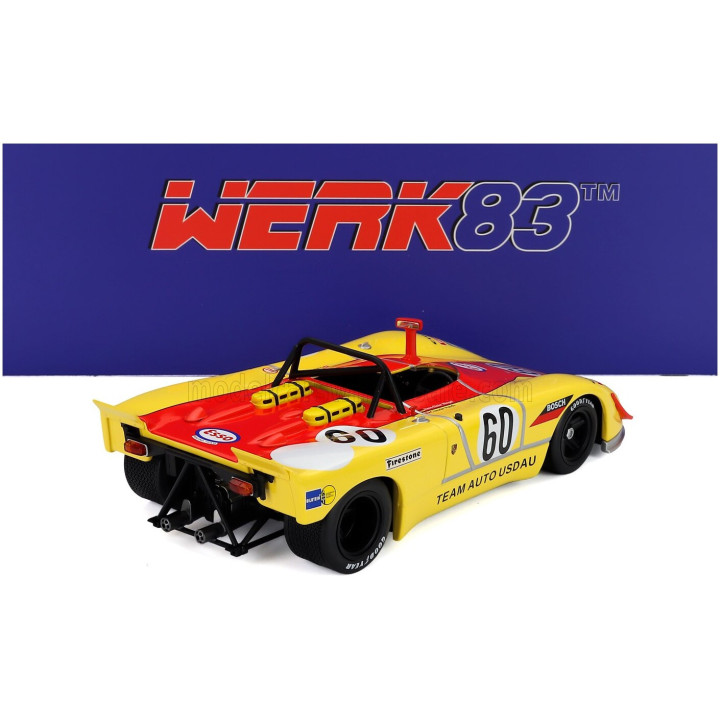 WERK83 PORSCHE 908/02 TEAM HALDI N 60 24h LE MANS 1971 HANS DIETER WEIGEL - CLAUDE HALDI - YELLOW RED 1/18