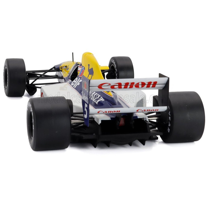 WERK83 WILLIAMS F1 FW14 RENAULT N 5 WORLD CHAMPION WINNER BRITISH GP 1991 NIGEL MANSELL - BLUE YELLOW WHITE 1/18
