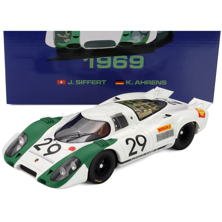 WERK83 PORSCHE 917K 4.9L N 29 WINNER 1000km ZELTWEG 1969 JO SIFFERT - KURT AHRENS - WHITE GREEN 1/18