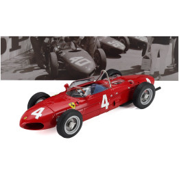 WERK83 FERRARI F1 156 SHARKNOSE N 4 WINNER BRITISH GP 1961 WOLFGANG VON TRIPS - RED 1/18