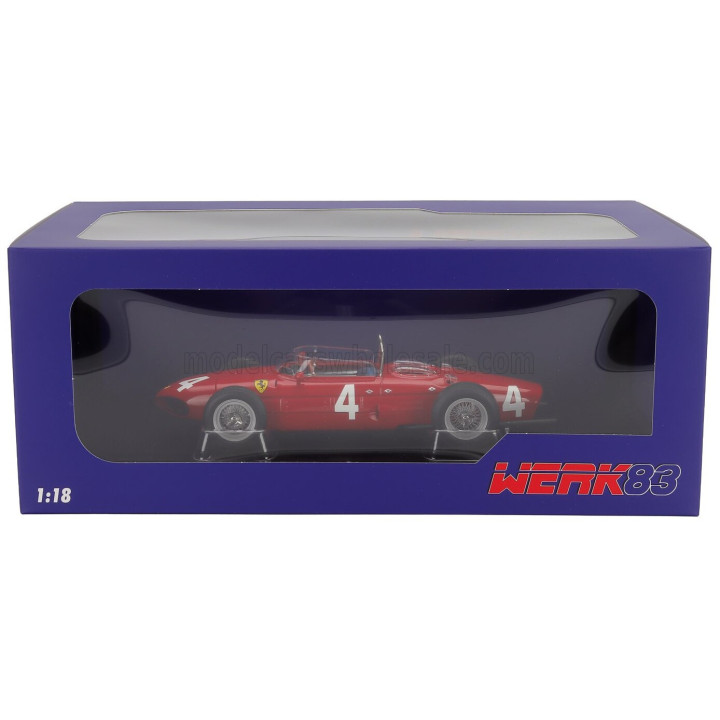 WERK83 FERRARI F1 156 SHARKNOSE N 4 WINNER BRITISH GP 1961 WOLFGANG VON TRIPS - RED 1/18