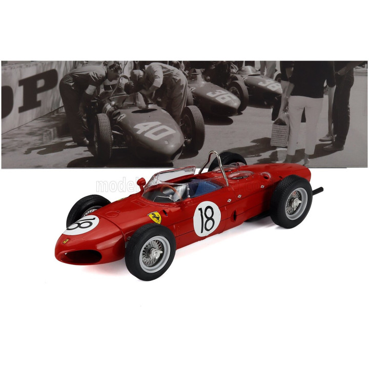 WERK83 FERRARI F1 156 SHARKNOSE N 18 FRENCH GP 1961 RICHIE GINTHER - RED 1/18