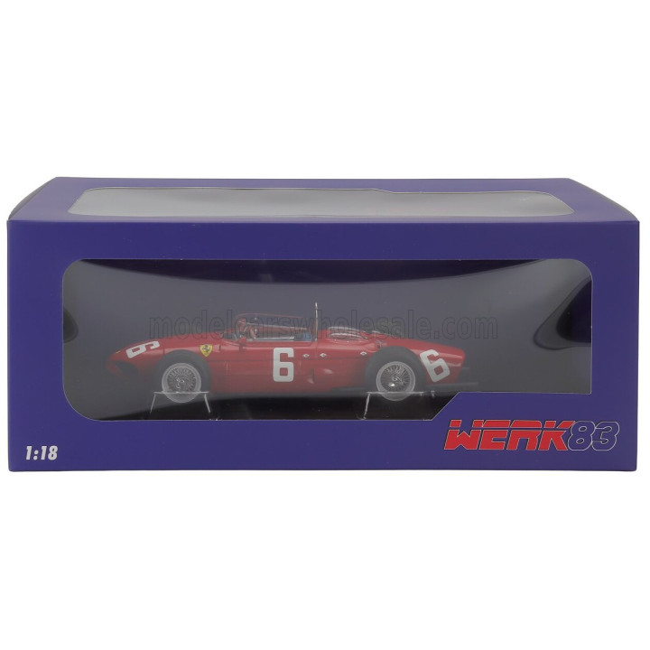 WERK83 FERRARI F1 156 SHARKNOSE 3rd N 6 BELGIUM GP 1961 RICHIE GINTHER - RED 1/18