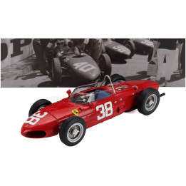 WERK83 FERRARI F1 156 SHARKNOSE N 38 WORLD CHAMPION 3rd MONACO GP 1961 PHIL HILL - RED 1/18