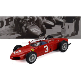 WERK83 FERRARI F1 156 SHARKNOSE N 3 WINNER DUTCH GP 1961 WOLFGANG VON TRIPS - RED 1/18