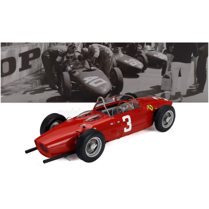 WERK83 FERRARI F1 156 SHARKNOSE N 3 WINNER DUTCH GP 1961 WOLFGANG VON TRIPS - RED 1/18