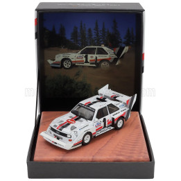 WERK83 AUDI QUATTRO SPORT S1 E2 N 1 WINNER RALLY PIKES PEAK HILL CLIMB 1987 WALTER ROHRL - COFFRET BOX - YELLOW WHITE RED 1/43