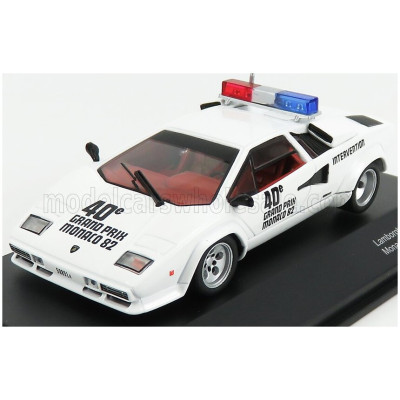 WERK83 LAMBORGHINI COUNTACH 5000S SAFETY CAR F1 GP MONACO 1982 - WHITE 1/43