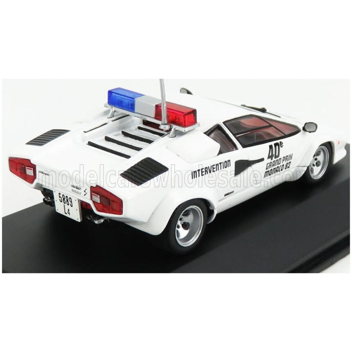 WERK83 LAMBORGHINI COUNTACH 5000S SAFETY CAR F1 GP MONACO 1982 - WHITE 1/43