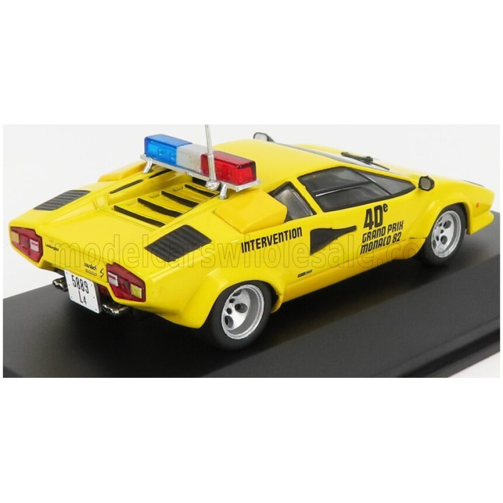 WERK83 LAMBORGHINI COUNTACH 5000S SAFETY CAR F1 GP MONACO 1982 - YELLOW 1/43