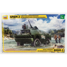 ZVEZDA BRDM TANK SOVIET ARMORED RECONNAISANCE VEHICLE BRDM-2 1999 1/35