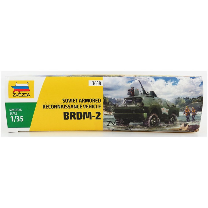 ZVEZDA BRDM TANK SOVIET ARMORED RECONNAISANCE VEHICLE BRDM-2 1999 1/35