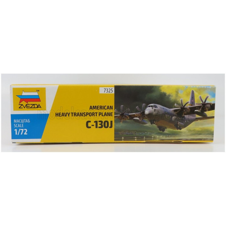 ZVEZDA LOCKHEED MARTIN C-130J AIRPLANE MILITARY AMERICAN HEAVY TRANSPORT PLANE 1954 1/72