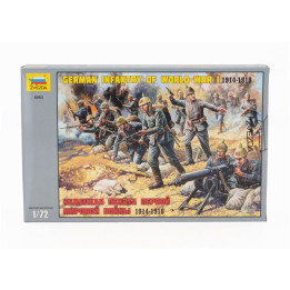 ZVEZDA FIGURES SOLDIER GERMAN INFANTRY OF WORLD WAR I 1/72