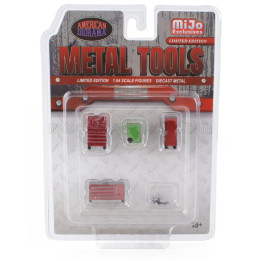 AMERICAN DIORAMA ACCESSORIES SET OFFICINA GARAGE TOOL - RED GREEN 1/6