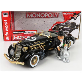 AUTOWORLD AUBURN 851 SPEEDSTER OPEN 1935 WITH Mr. MONOPOLY FIGURE - B