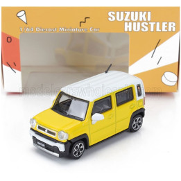 BM CREATIONS SUZUKI HUSTLER RHD 2019 - YELLOW WHITE 1/64