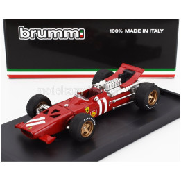 BRUMM FERRARI F1  312 N 11 MONACO GP 1969 CHRIS AMON - RED WHITE 1/43