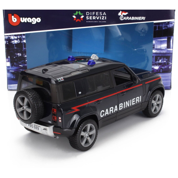 BURAGO LAND ROVER NEW DEFENDER 110 CARABINIERI 2022 - BLUE 1/24