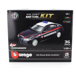 BURAGO ALFA ROMEO GIULIA CARABINIERI 2016 - BLUE WHITE 1/24
