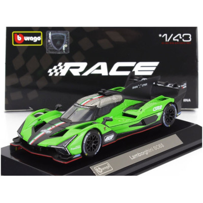 BURAGO LAMBORGHINI SC63 N 63 2023 - CON VETRINA - WITH SHOWCASE - GRE