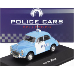 EDICOLA MORRIS MINOR POLICE 1957 - LIGHT BLUE WHITE 1/43