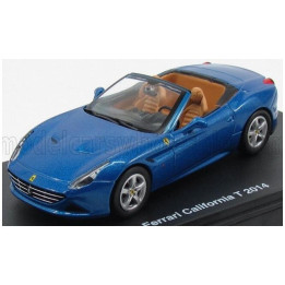 EDICOLA FERRARI CALIFORNIA T SPIDER OPEN 2014 - BLUE MET 1/43