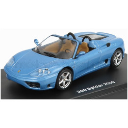 EDICOLA FERRARI 360 SPIDER 2000 - LIGHT BLUE MET 1/43