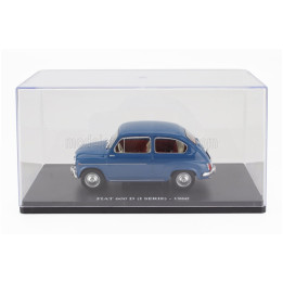 EDICOLA FIAT 600D 1-SERIES 1960 - CON VETRINA - WITH SHOWCASE - BLUE 