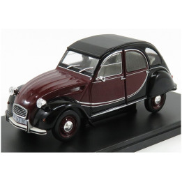 EDICOLA CITROEN 2CV CHARLESTON 1982 - RED BLACK 1/24