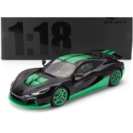 GT SPIRIT RIMAC NEVERA RECORD 2023 - BLACK GREEN 1/18