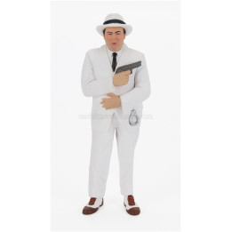 INFINITE STATUE FIGURES LINO BANFI - IL COMMISERIO - WHITE 1/18