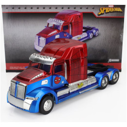 JADA WESTERN STAR 57X TRACTOR TRUCK SPIDERMAN 2009 - BLUE RED 1/24